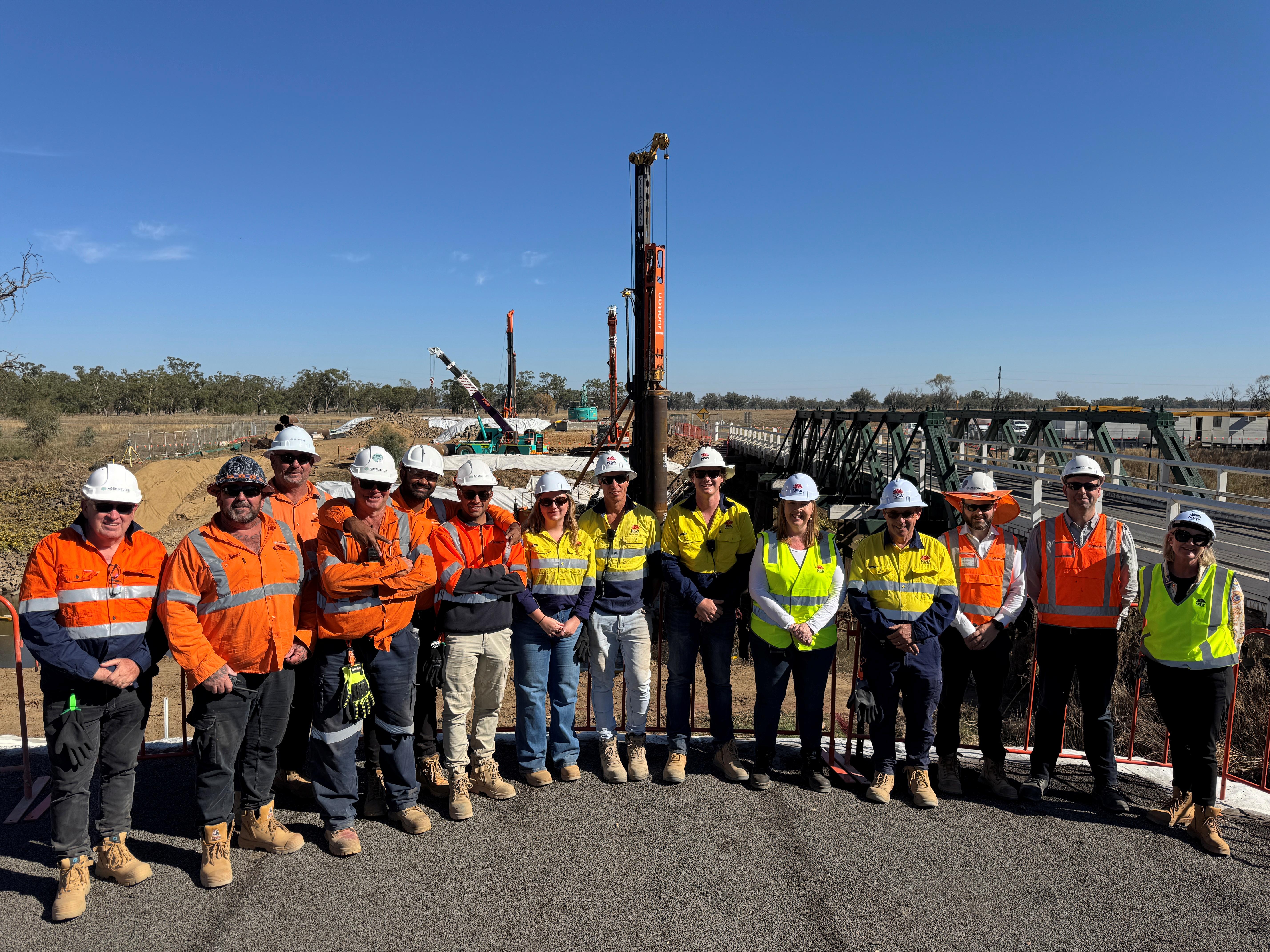 Project team on the Warroo Bridge Replacement