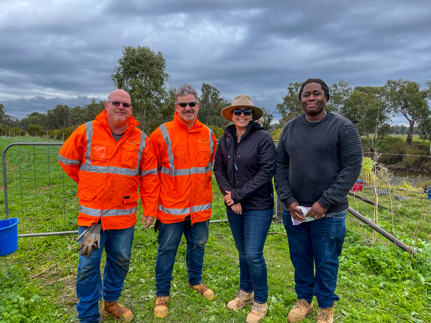 Landcare Australia tree planting along the Macquarie River
